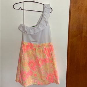 Lilly Pulitzer “Glowing” one shoulder dress